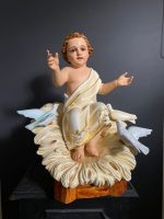 彩绘木雕-马槽中的圣婴耶稣（Baby Jesus in the Manger）-多尺寸 - 图片 2