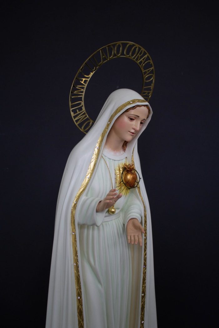彩绘木雕-圣母圣心（Sacred Heart of Mary）-多尺寸 - 图片 4