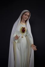 彩绘木雕-圣母圣心（Sacred Heart of Mary）-多尺寸 - 图片 3