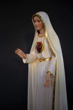 彩绘木雕-圣母圣心（Sacred Heart of Mary）-多尺寸 - 图片 2