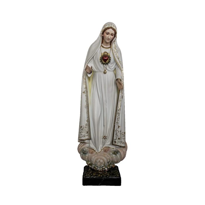 彩绘木雕-圣母圣心（Sacred Heart of Mary）-多尺寸