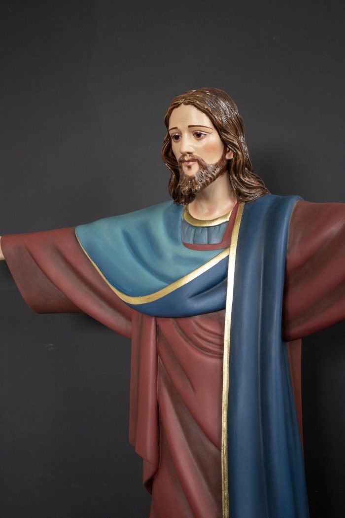 彩绘木雕-基督·国王（Christ the King）-多尺寸 - 图片 2