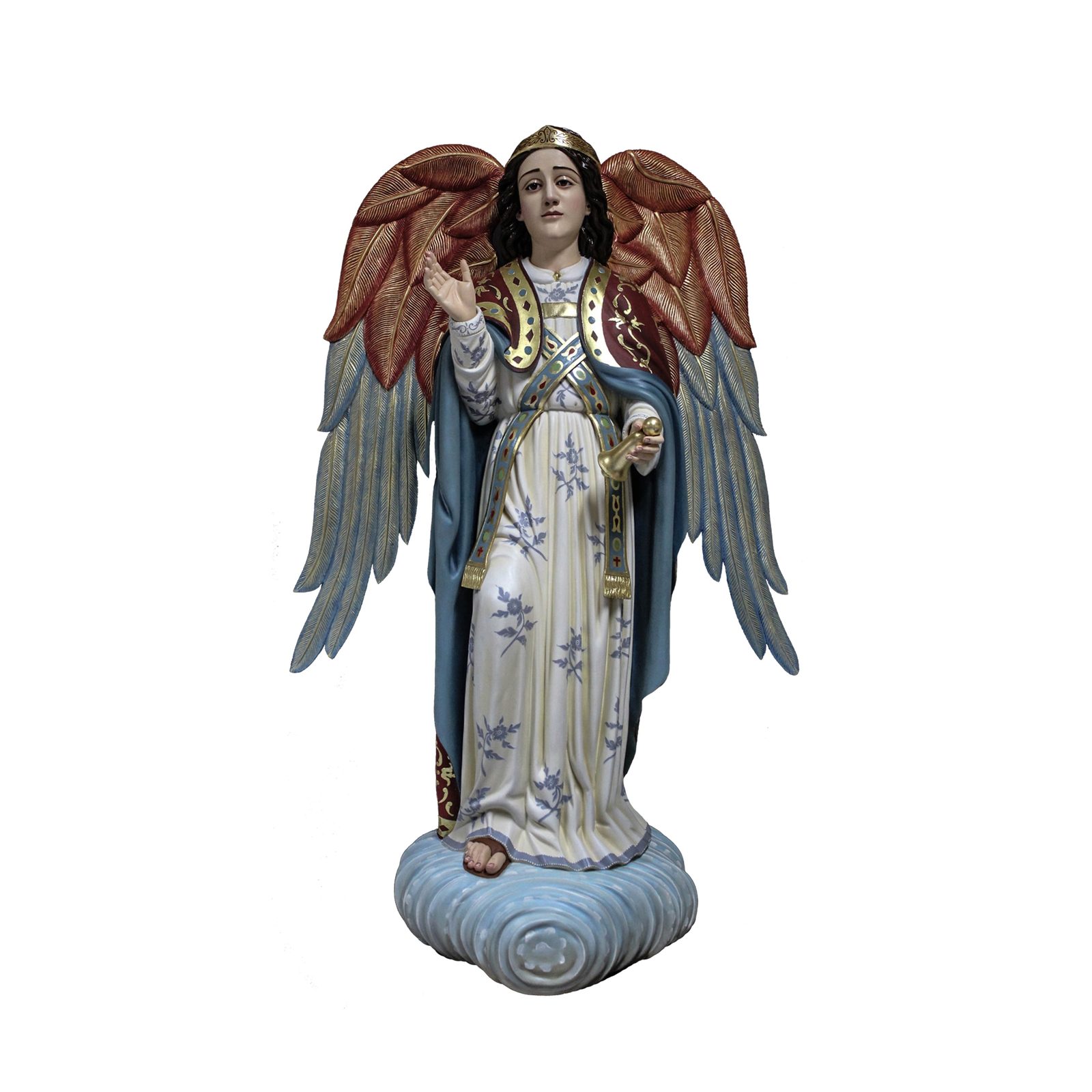 IC02STP742 彩绘木雕-守护天使(Guardian Angel)-多尺寸 - 图片 1