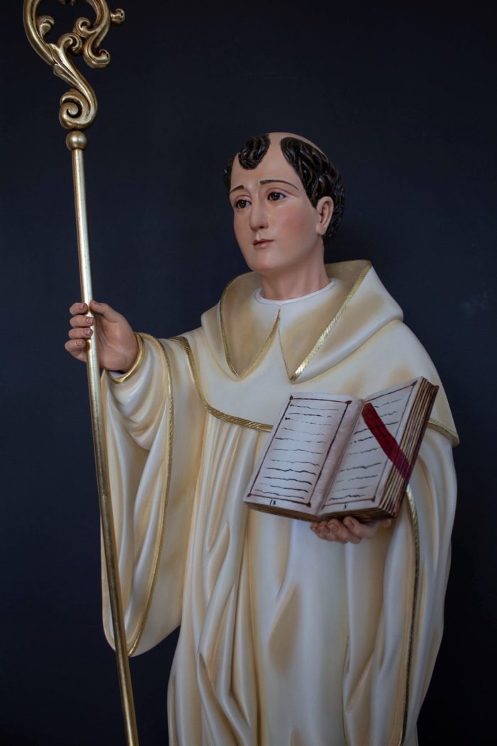 彩绘木雕-圣伯尔纳铎（St. Bernard）-多尺寸 - 图片 2