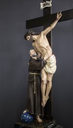 彩绘木雕-基督下十字架与亚西西的圣方济各（Descent of Christ from the Cross with St. Francis of Assisi）-多尺寸 - 图片 3
