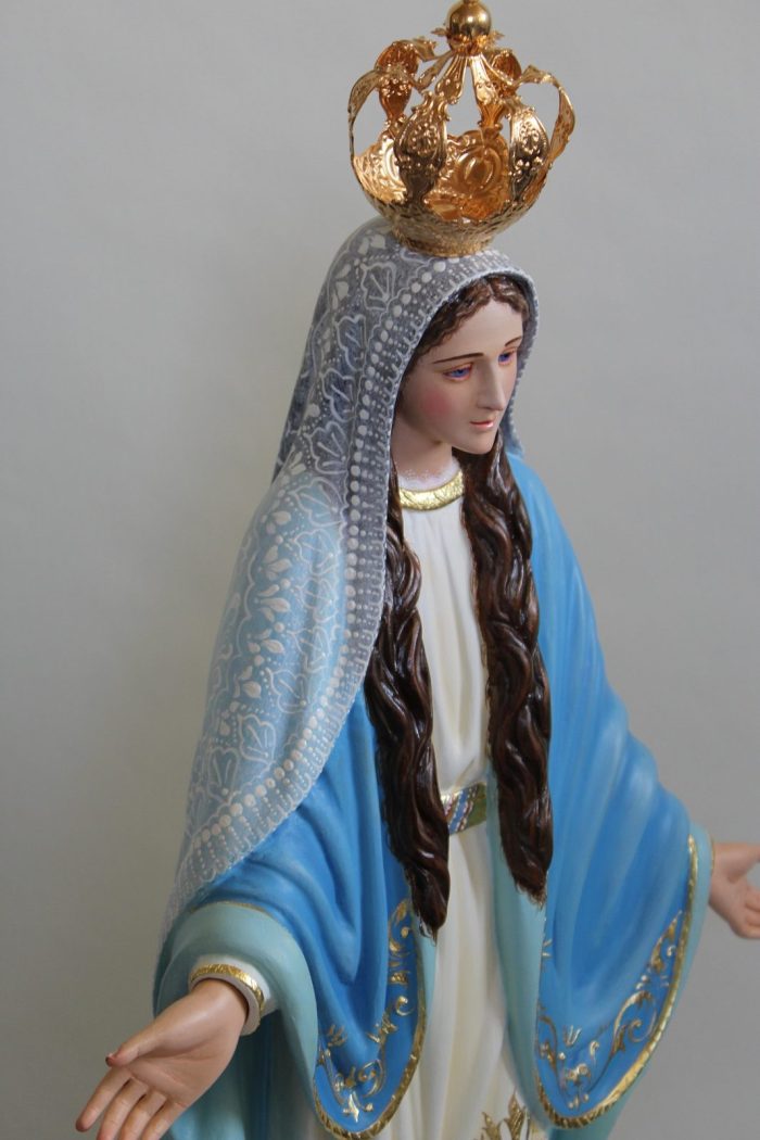 彩绘木雕-圣母玛利亚（Virgin Mary）-多尺寸 - 图片 2