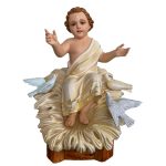 彩绘木雕-马槽中的圣婴耶稣（Baby Jesus in the Manger）-多尺寸