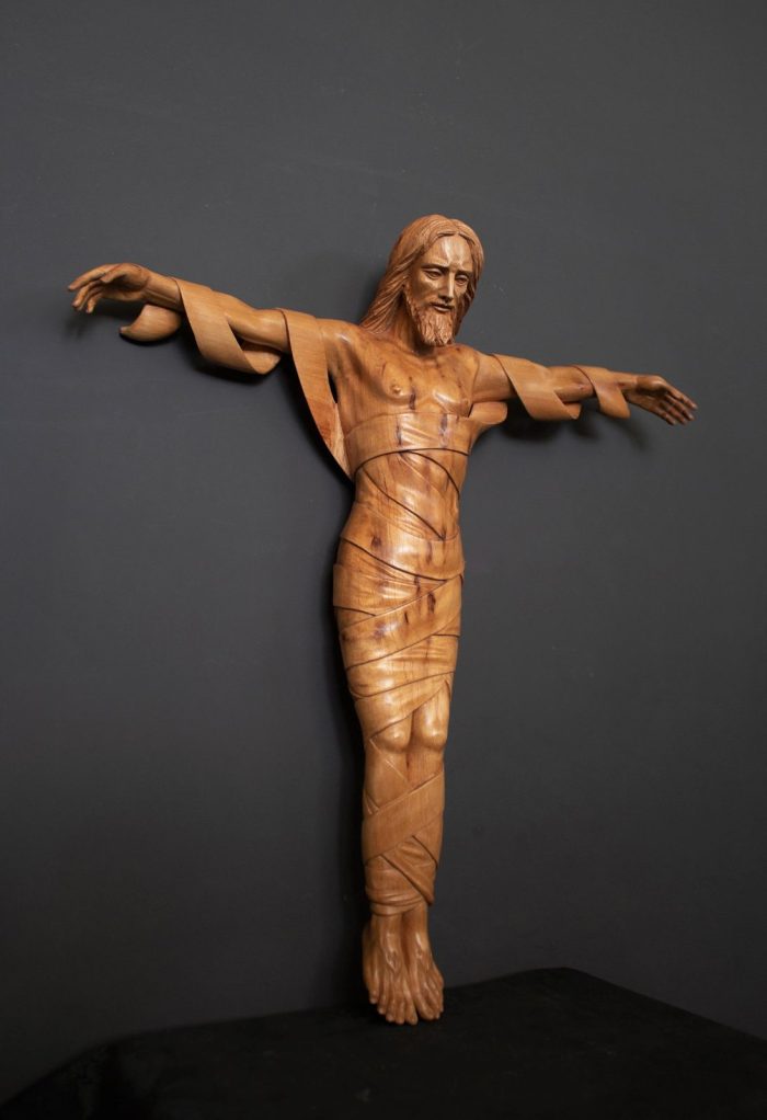 彩绘木雕-复活基督（Resurrected Christ）-多尺寸 - 图片 2