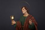 彩绘木雕-圣若望宗徒（St. John the Evangelist）-多尺寸 - 图片 2
