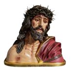 彩绘木雕-公义审判者基督胸像（Christ the Just Judge (bust)）-多尺寸