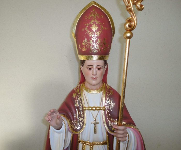 彩绘木雕-圣安博（St. Ambrose）-多尺寸 - 图片 2
