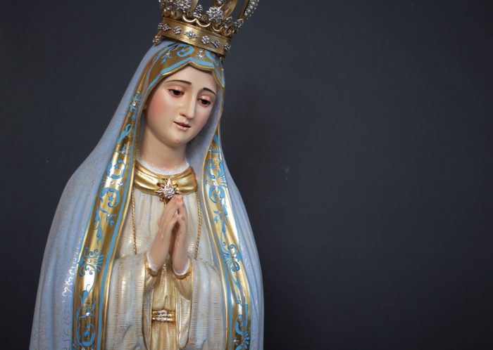 彩绘木雕-法蒂玛圣母（Our Lady of Fatima）-多尺寸 - 图片 5