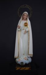 彩绘木雕-圣母圣心（Sacred Heart of Mary）-多尺寸 - 图片 3