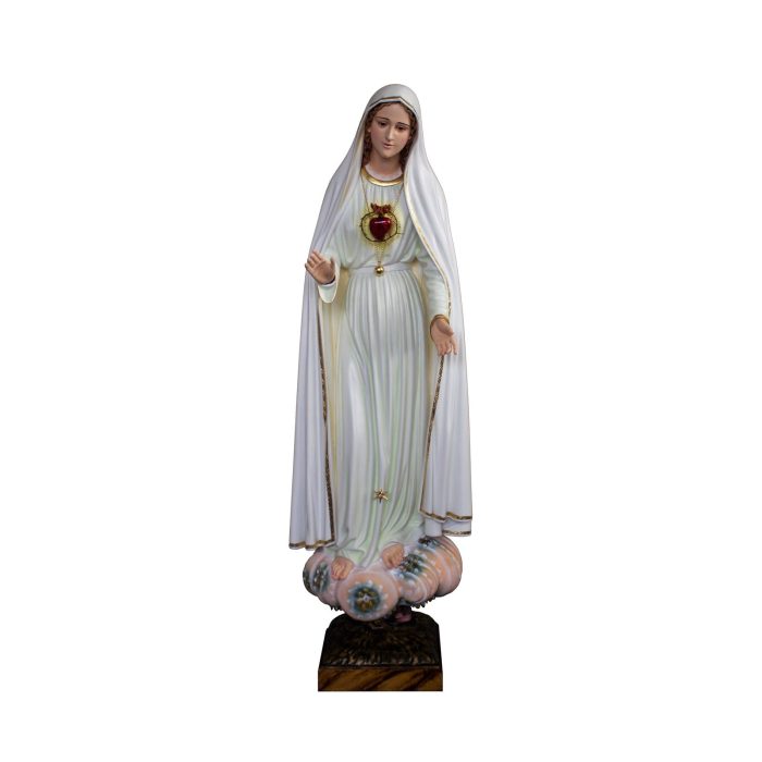 彩绘木雕-圣母圣心（Sacred Heart of Mary）-多尺寸