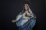 彩绘木雕-圣母圣心（Sacred Heart of Mary）-多尺寸 - 图片 2