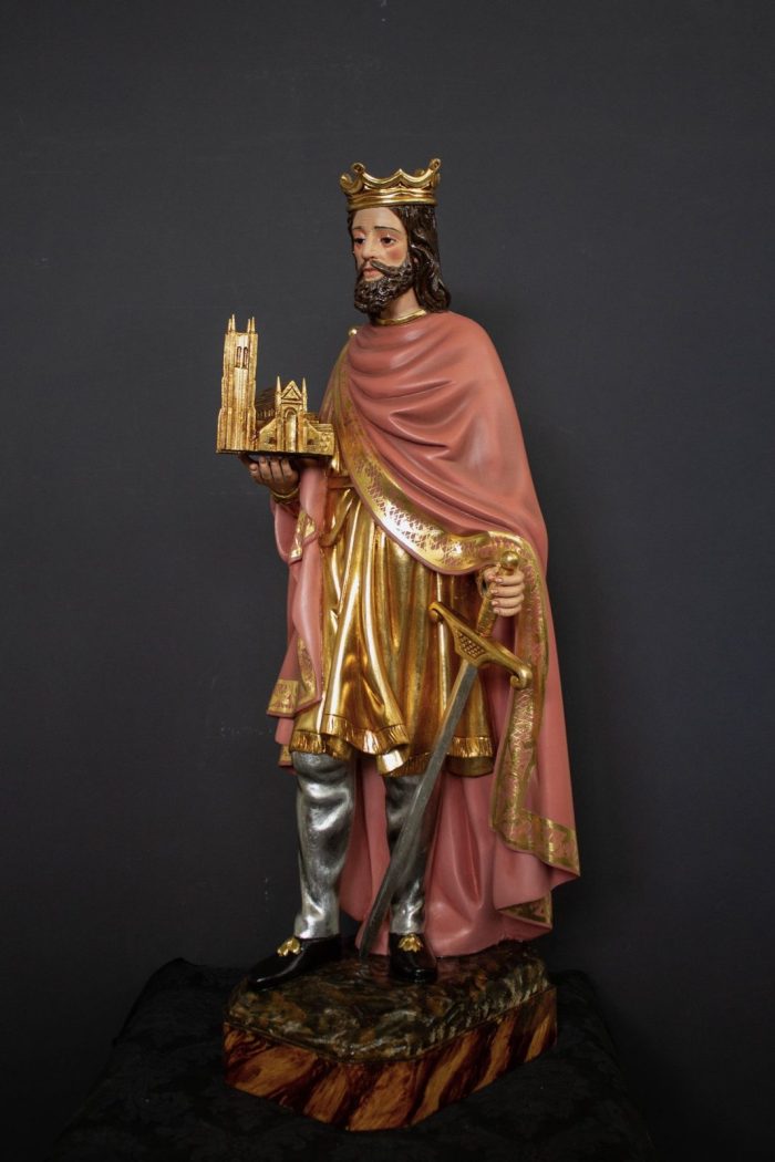 彩绘木雕-圣亨利（Saint Henry）-多尺寸 - 图片 2