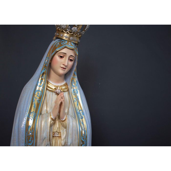 彩绘木雕-法蒂玛圣母（Our Lady of Fatima）-多尺寸 - 图片 3