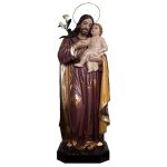 彩绘木雕-圣若瑟（St. Joseph）-多尺寸