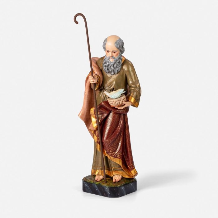 彩绘木雕-圣若亚敬（St. Joachim）-多尺寸 - 图片 2