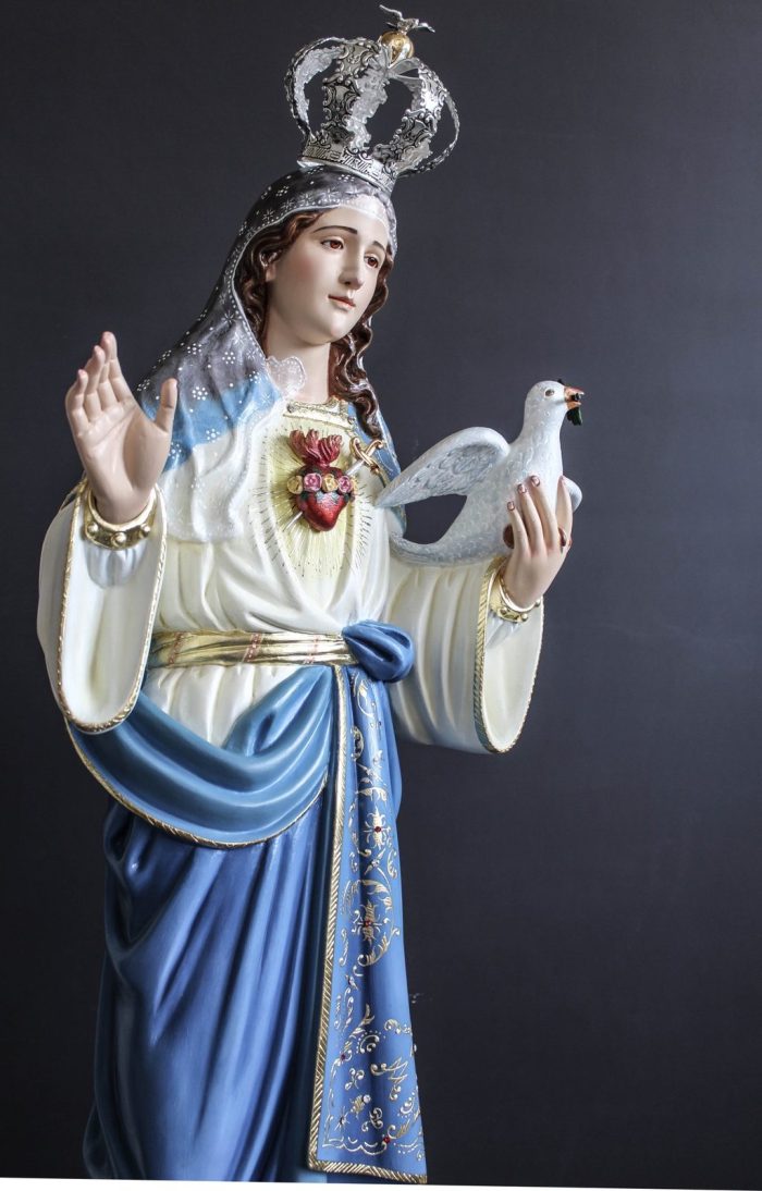 彩绘木雕-圣母·和平（Our Lady of Peace）-多尺寸 - 图片 3
