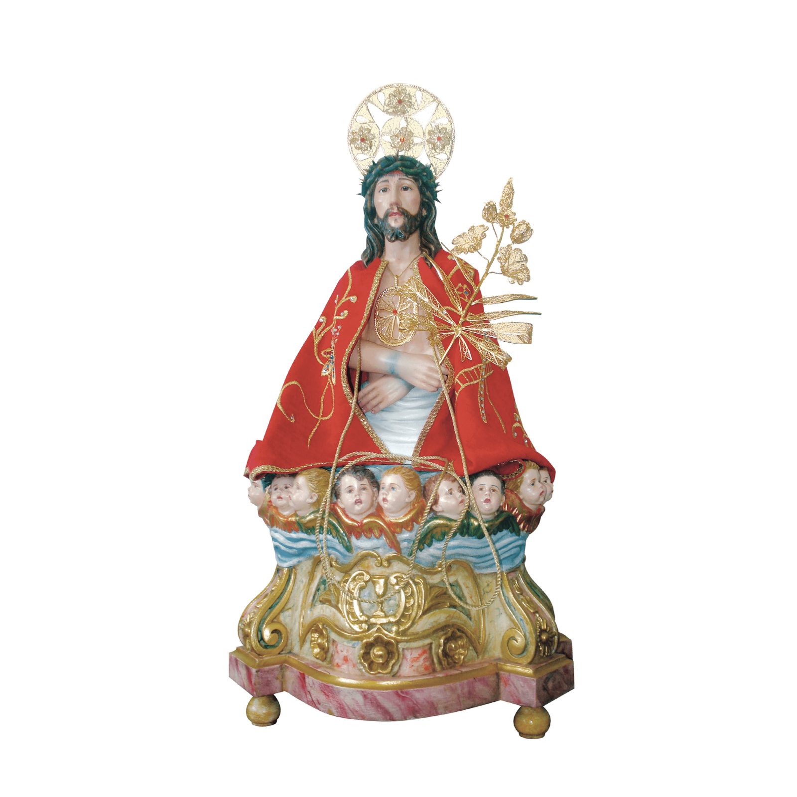 IC02STP656 彩绘木雕-奇迹圣基督(Lord Holy Christ of Miracles)-多尺寸 - 图片 1