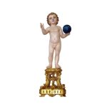 彩绘木雕-带底座的圣婴耶稣（Baby Jesus with Pedestal）-多尺寸