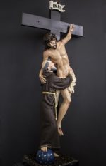 彩绘木雕-基督下十字架与亚西西的圣方济各（Descent of Christ from the Cross with St. Francis of Assisi）-多尺寸 - 图片 2