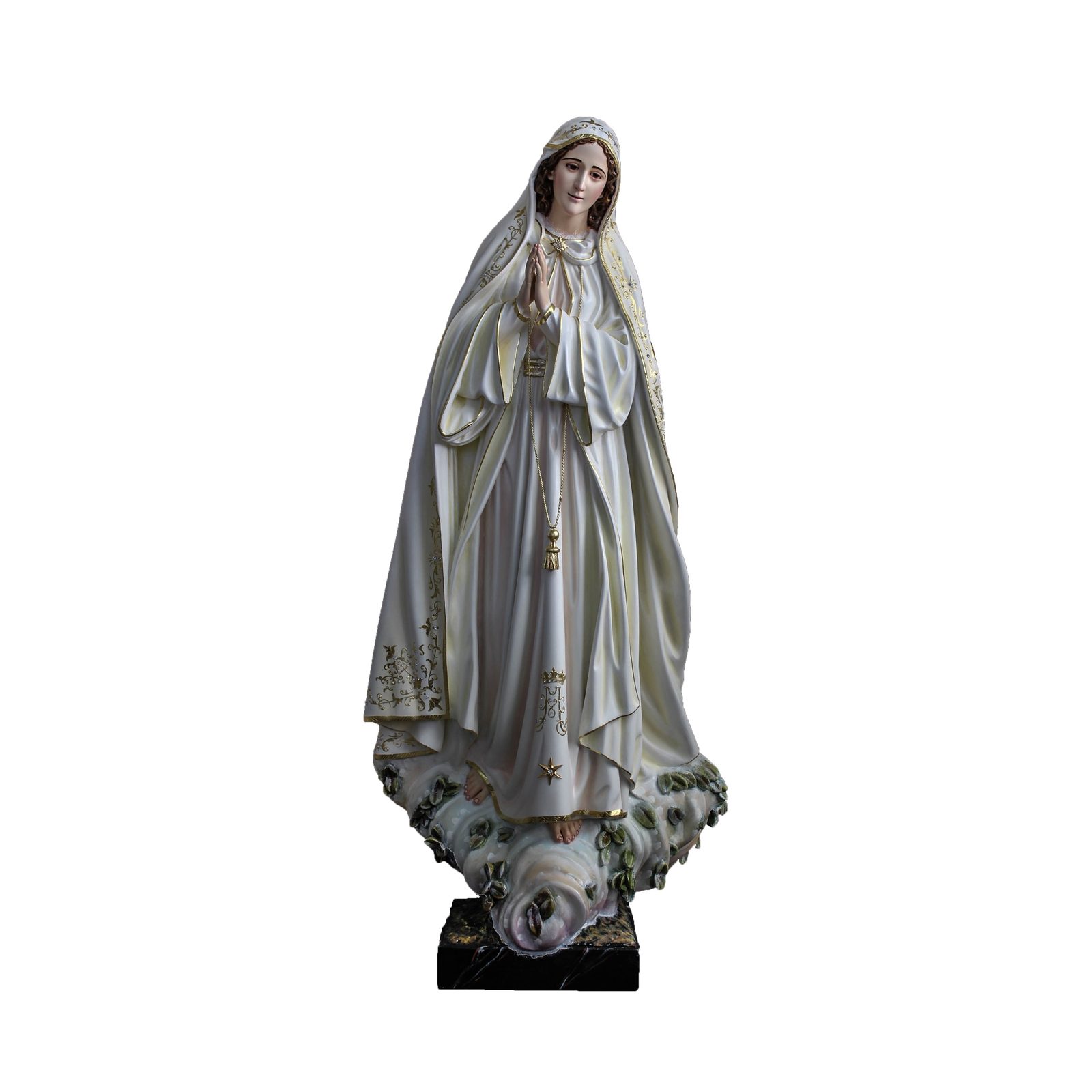 IC02STP009 彩绘木雕-霍尔莫克法蒂玛圣母(Our Lady of Fatima Hoalmoak)-多尺寸 - 图片 1