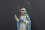 彩绘木雕-手托地球的法蒂玛圣母（Our Lady of Fatima with the world）-多尺寸 - 图片 2