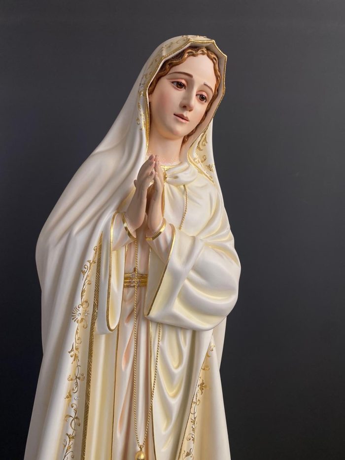 彩绘木雕-蓬塔法蒂玛圣母（Our Lady of Fatima of Ponta）-多尺寸 - 图片 2