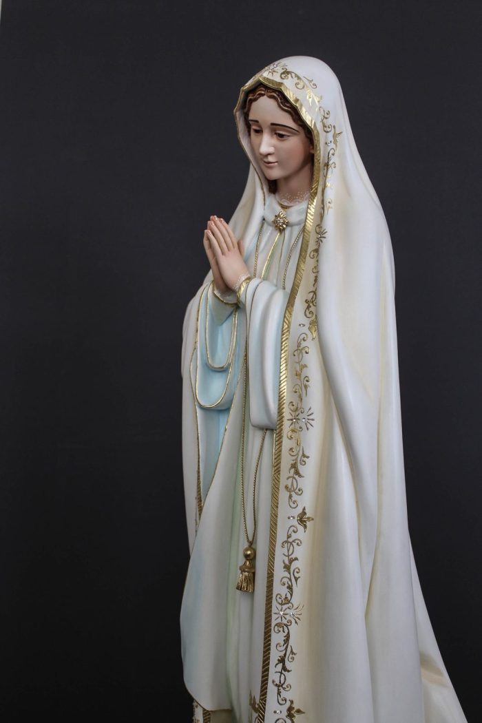 彩绘木雕-蓬塔法蒂玛圣母（Our Lady of Fatima of Ponta）-多尺寸 - 图片 3