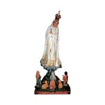 彩绘木雕-法蒂玛圣母与小牧童（Our Lady of Fatima Little Shepherds）-多尺寸