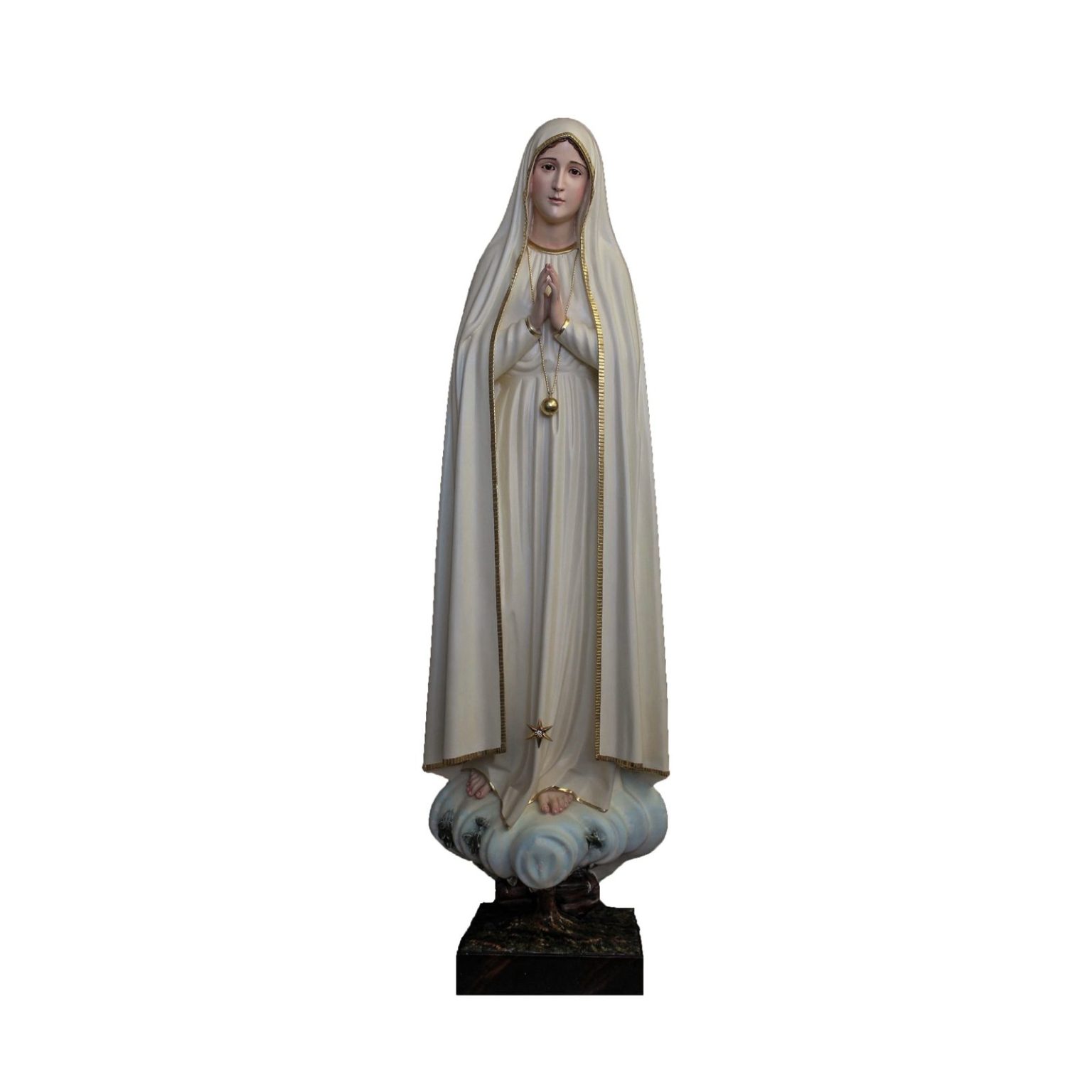 彩绘木雕-法蒂玛朝圣圣母（Our Lady of Fatima Pilgrim）-多尺寸
