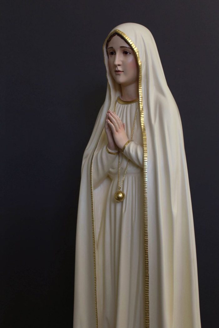 彩绘木雕-法蒂玛朝圣圣母（Our Lady of Fatima Pilgrim）-多尺寸 - 图片 3