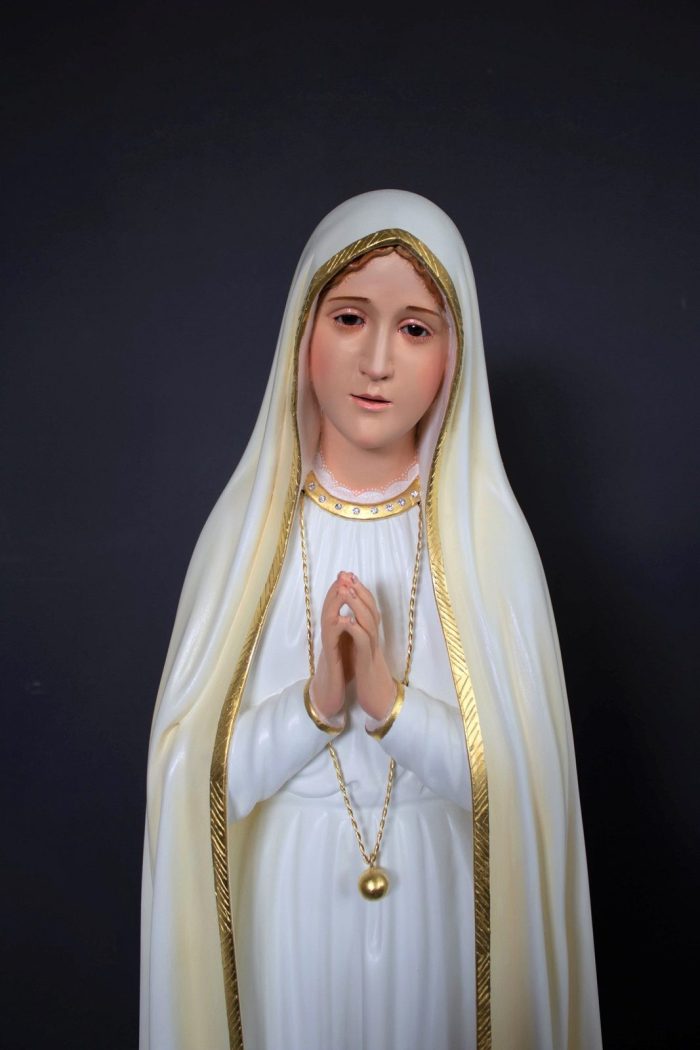 彩绘木雕-法蒂玛朝圣圣母（Our Lady of Fatima Pilgrim）-多尺寸 - 图片 3