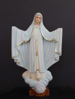 彩绘木雕-法蒂玛朝圣圣母（Our Lady of Fatima Pilgrim）-多尺寸 - 图片 2