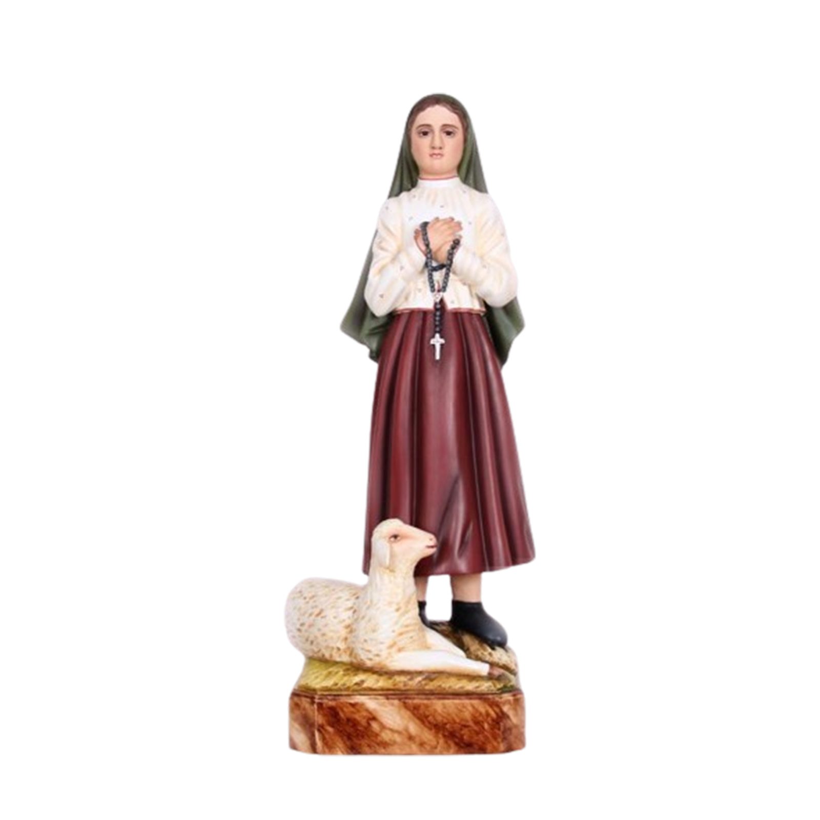 IC02STP040 彩绘木雕-圣雅辛达(Saint Jacinta)-多尺寸 - 图片 1