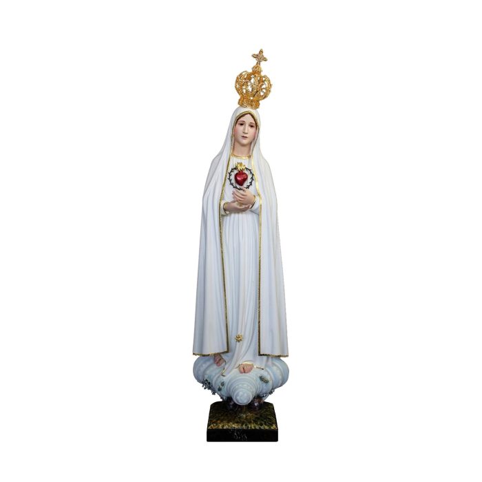 彩绘木雕-圣母圣心（Sacred Heart of Mary）-多尺寸