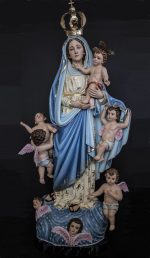 彩绘木雕-天使之后（Our Lady of the Angels）-多尺寸 - 图片 2