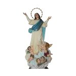 彩绘木雕-圣母升天（Our Lady of the Assumption）-多尺寸