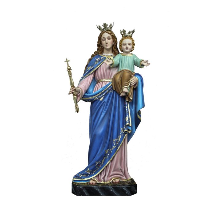 彩绘木雕-助佑之母（Our Lady Help of Christians）-多尺寸