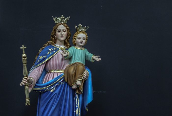 彩绘木雕-助佑之母（Our Lady Help of Christians）-多尺寸 - 图片 2