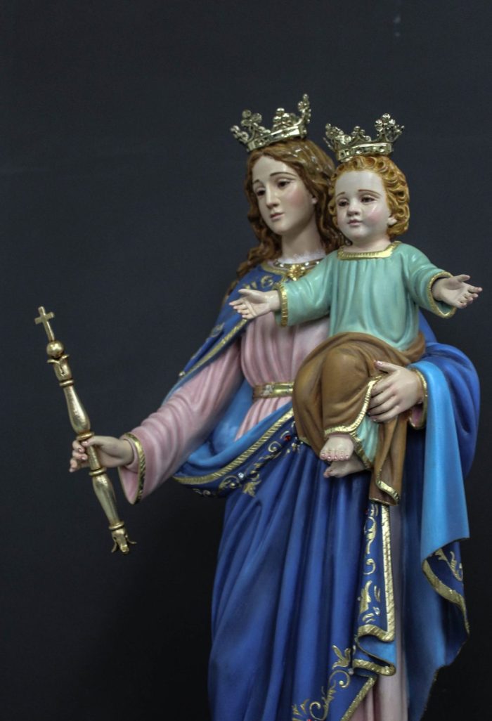 彩绘木雕-助佑之母（Our Lady Help of Christians）-多尺寸 - 图片 3