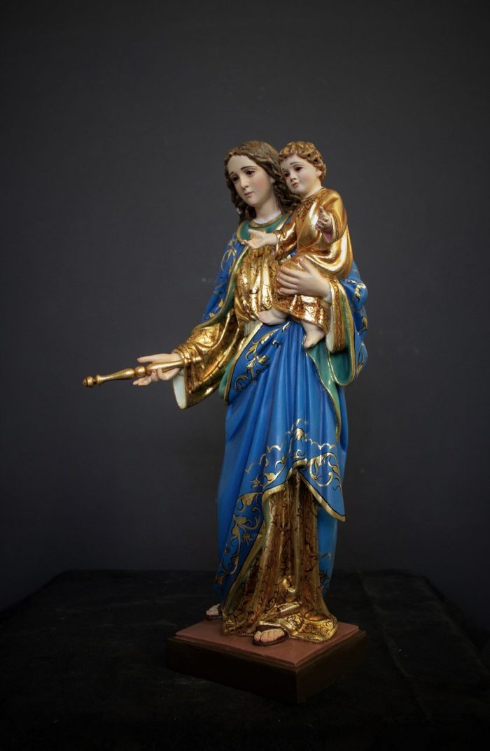 彩绘木雕-助佑之母（Our Lady Help of Christians）-多尺寸 - 图片 2