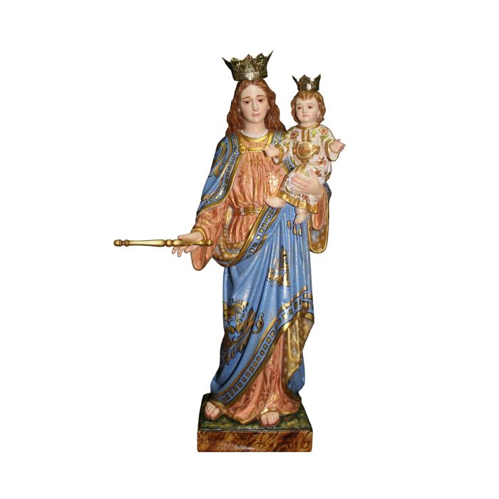 彩绘木雕-助佑之母（Our Lady Help of Christians）-多尺寸