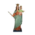 彩绘木雕-助佑之母（Our Lady Help of Christians）-多尺寸