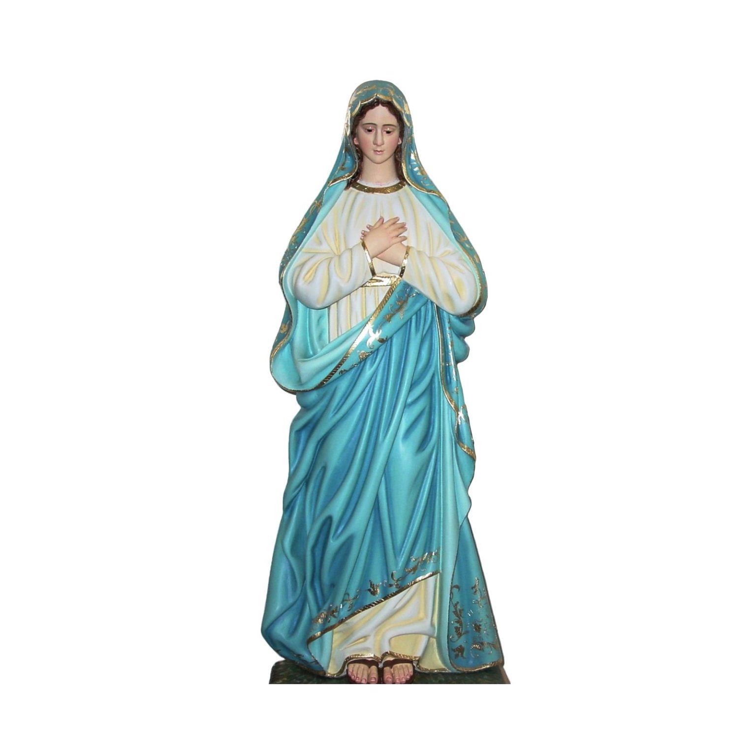 彩绘木雕-圣母·善终（Our Lady of Good Death）-多尺寸