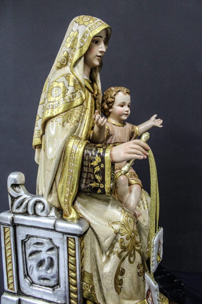 彩绘木雕-圣母·加尔默罗山（Our Lady of Mount Carmel）-多尺寸 - 图片 3