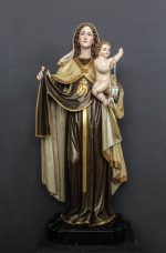 彩绘木雕-圣母·加尔默罗山（Our Lady of Mount Carmel）-多尺寸 - 图片 3