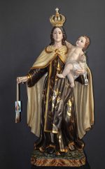 彩绘木雕-圣母·加尔默罗山（Our Lady of Mount Carmel）-多尺寸 - 图片 3